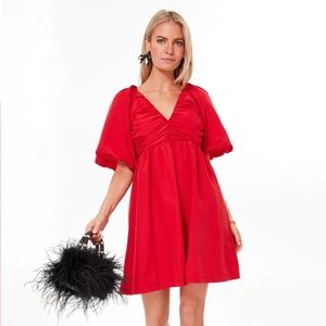 Brand new Tuckernuck Hyacinth House Red Courtney Mini Dress size XL